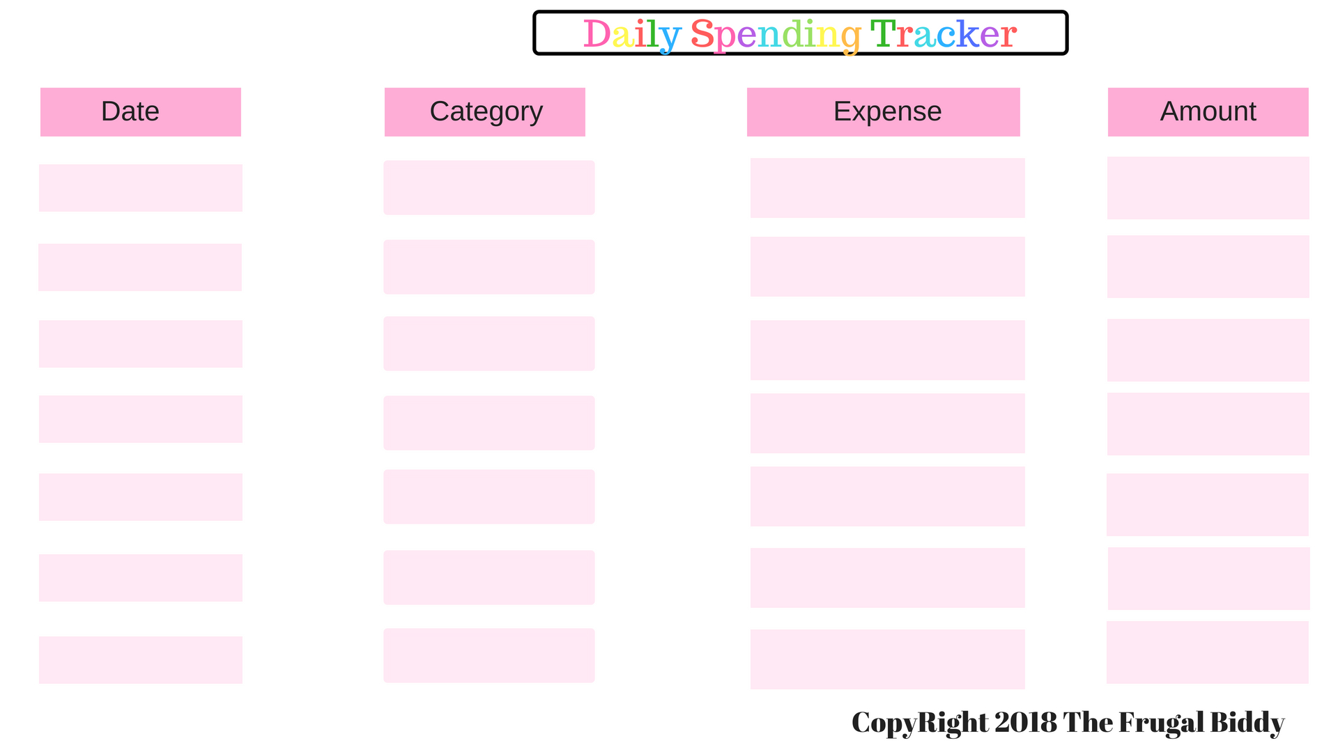 The-Frugal-Biddy-Daily-Spending-Tracker  